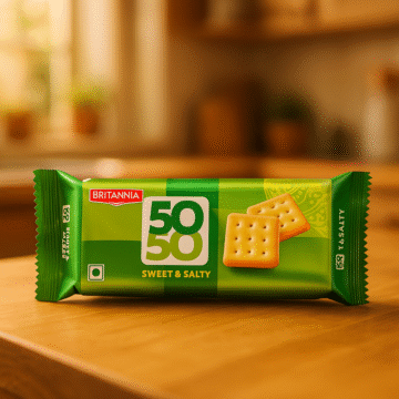 Britannia 50-50 Sweet & Salty Biscuits 62g - Imagen 2