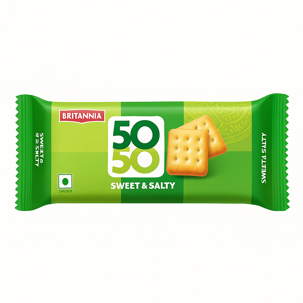 Britannia 50-50 Sweet & Salty Biscuits 62g