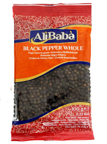 Black Pepper Whole Ali Baba 100g
