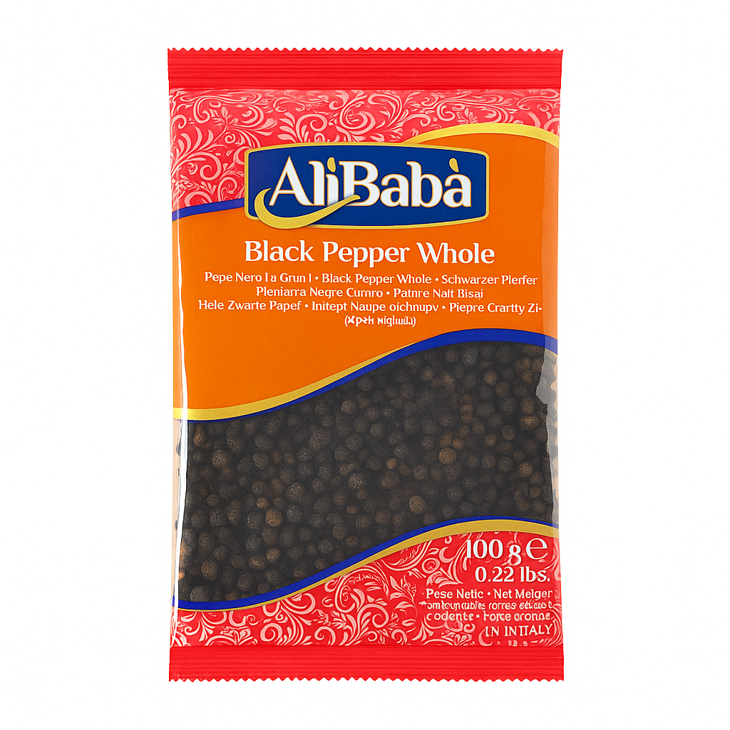 Black Pepper Whole Ali Baba 100g