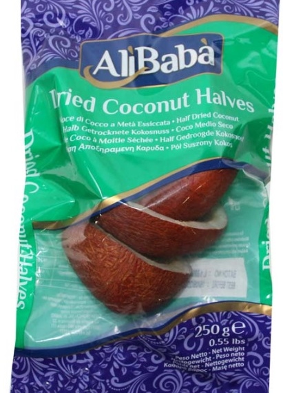 Coconut Dried Halves Ali Baba 250g