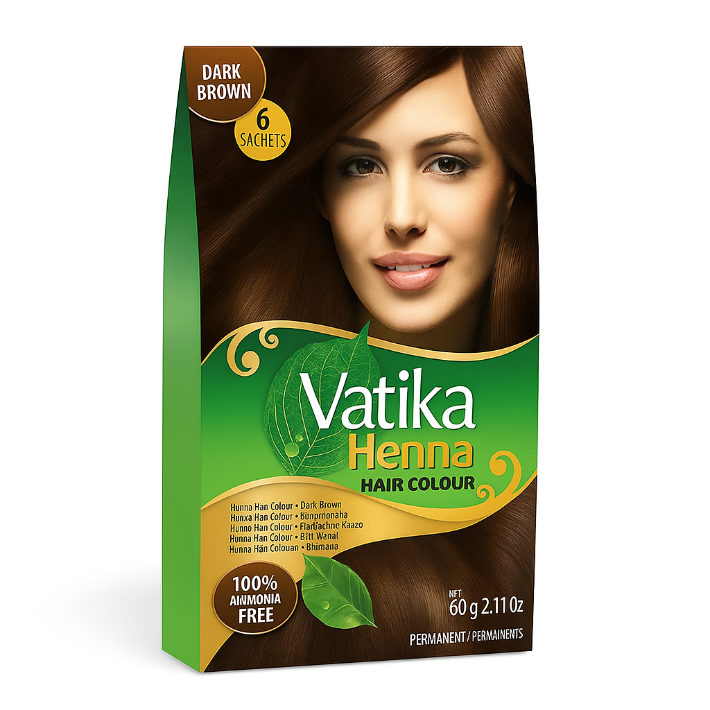Vatika Henna Powder Dark Brown 60g